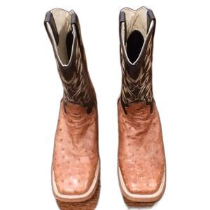 J.B. Dillon Reserve Ostrich Original Cowboys Boots Size 6 1/2 D